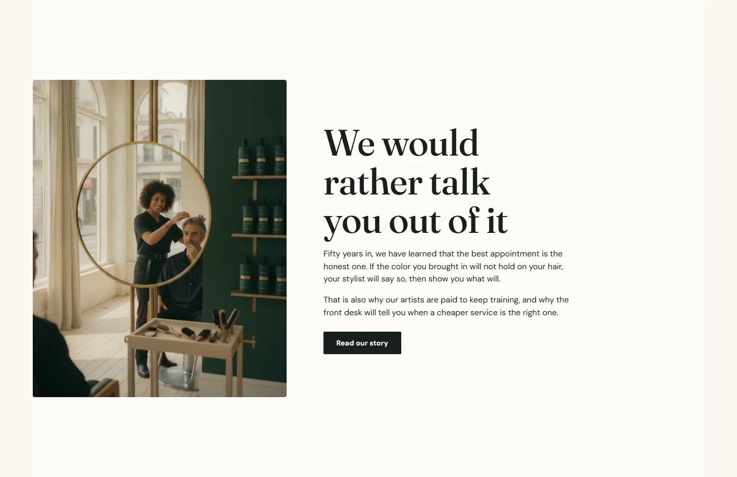 A portrait image at 1200 by 1500 in the image with text section, with the narrow image, wide text split.