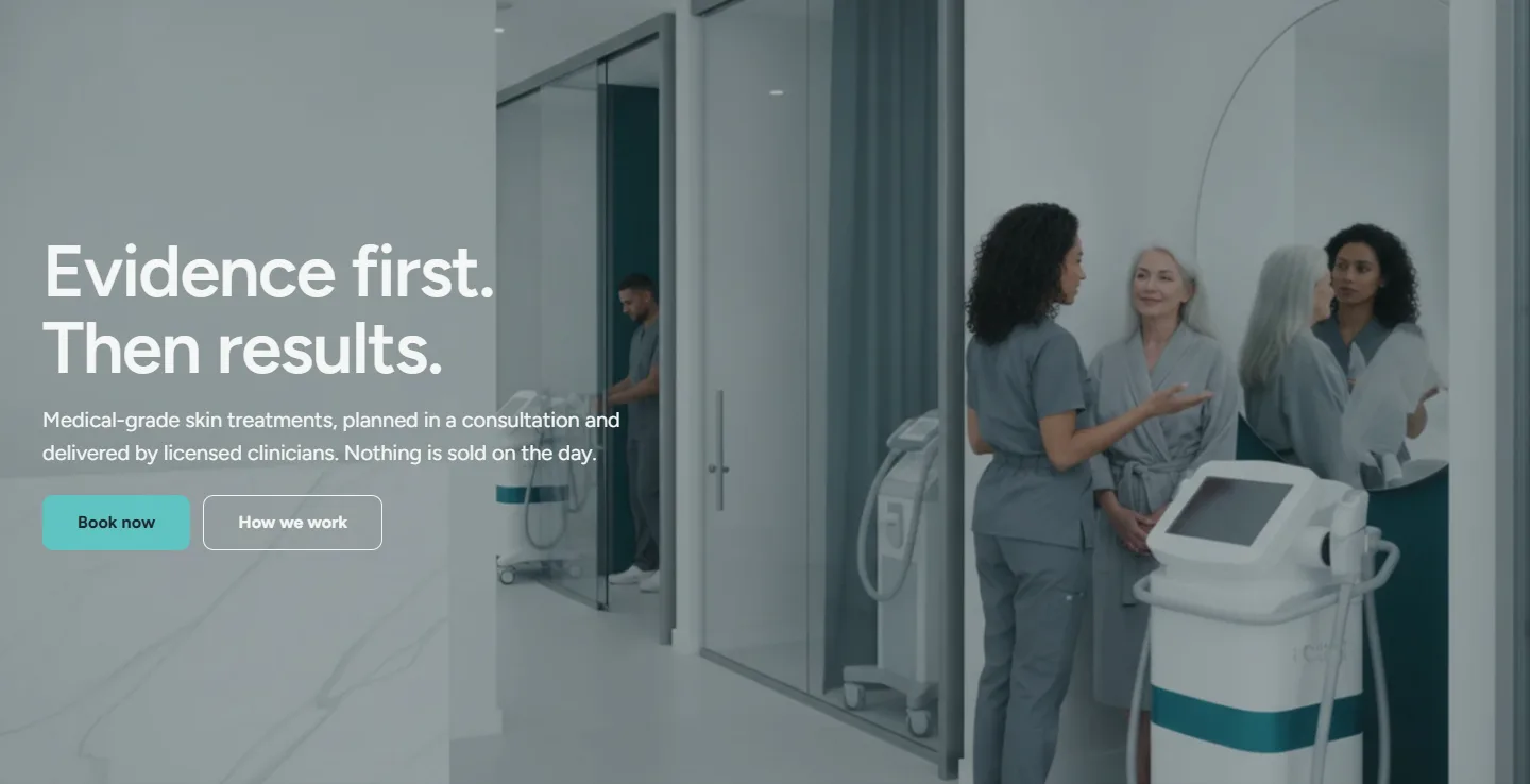 The Clinic preset home page